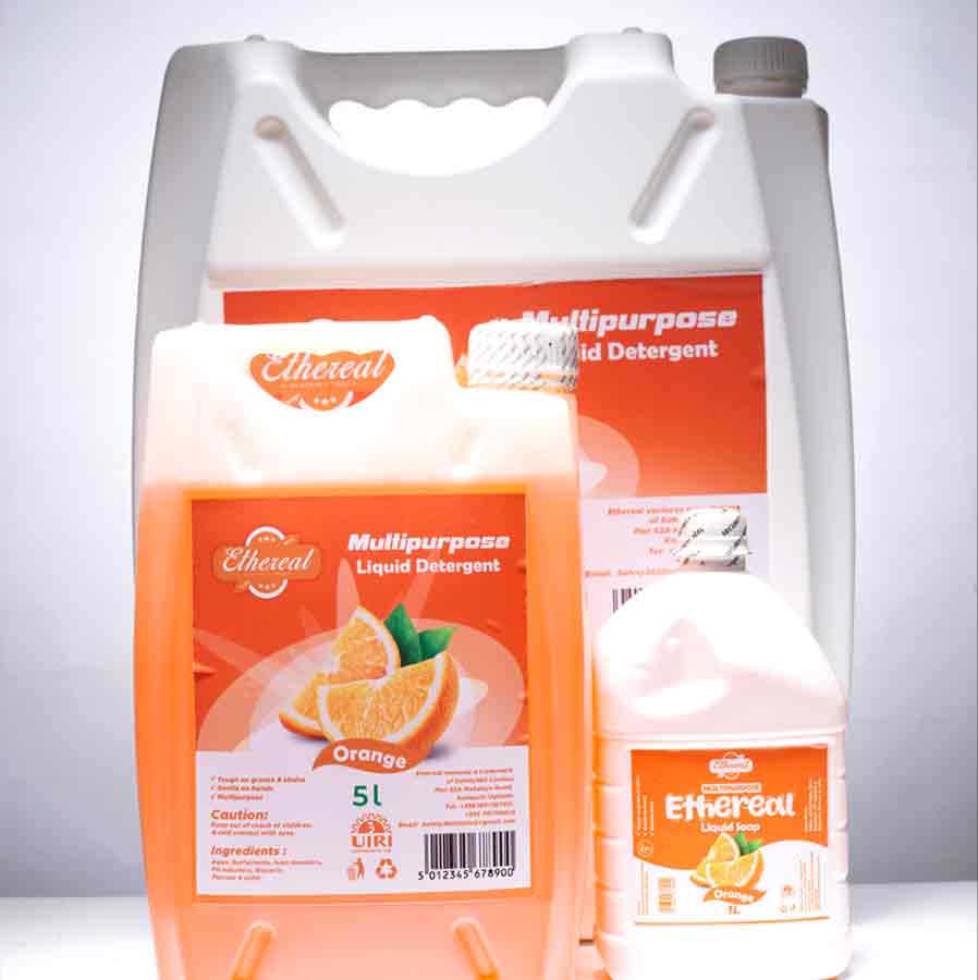 Ethereal Liquid Detergent by Safety 360 Limited – High-Performance Cleaning Solution for Household, Institutional and Commercial Use in Uganda